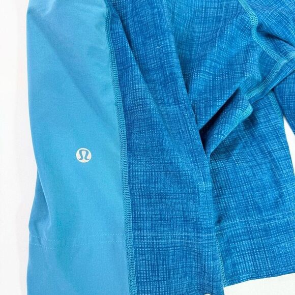 Lululemon Shorts Mens Large Blue Solid Mid-Rise Drawstrings - Picture 8 of 12